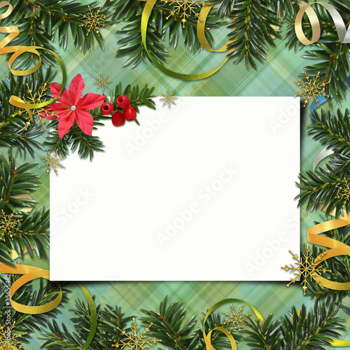 Congratulation card to Christmas and New year