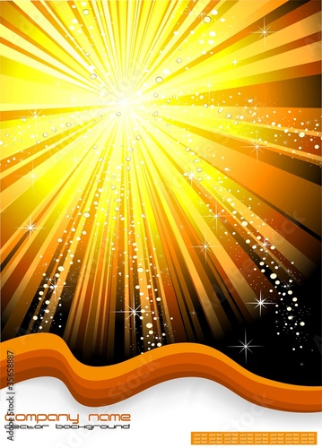 Radial bottom  lights  orange