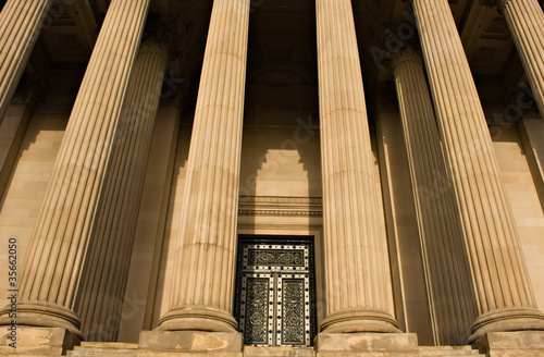 Impressive sandstone columns photo