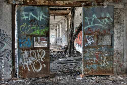 Colorful Abandoned Factory