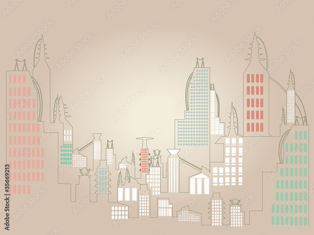 Minimalist Cityscape illustration