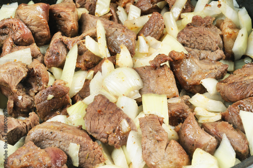 Roasted Meat and onion. Roasted Meat and onion.