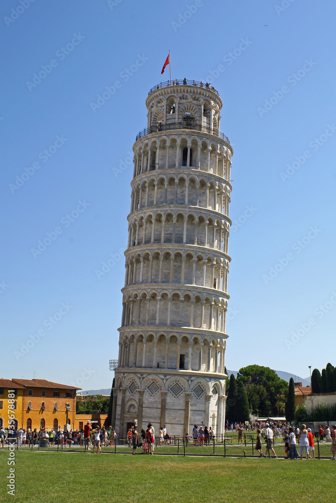 famous leaning tower of Pisa the symbol of Italy