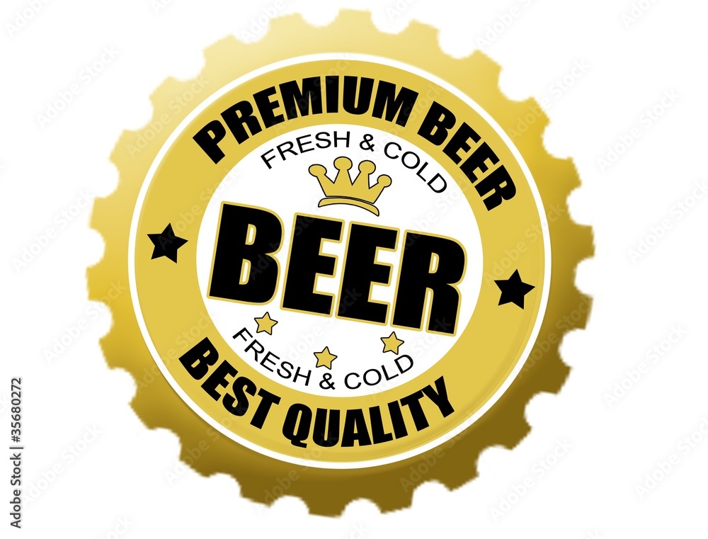 beer bottle cap label beer bottle cap label