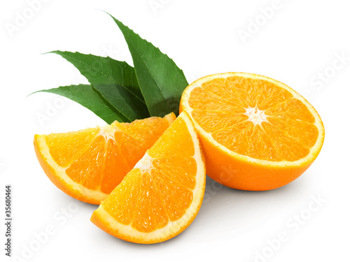 Orange fruit isolated on white background   Clipping Path
