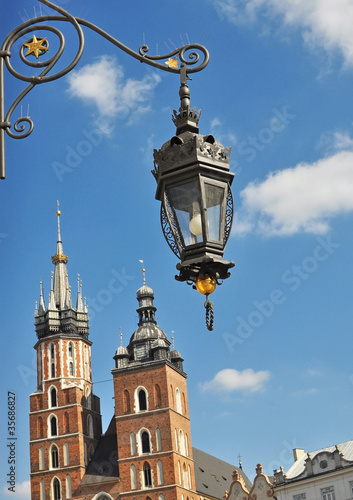 The basilica of the Virgin Mary in Cracow - Poland