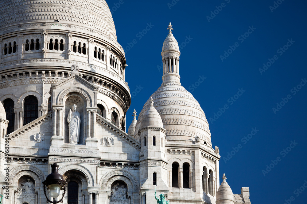 Naklejka premium Basilique Sacré Coeur Montmartre Paris France