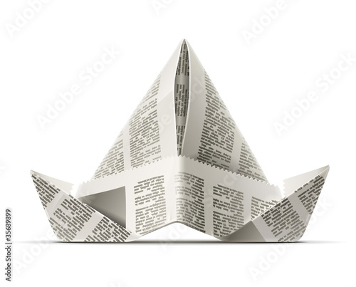 paper cap as origami handicraft