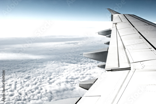 The view from the airplane window