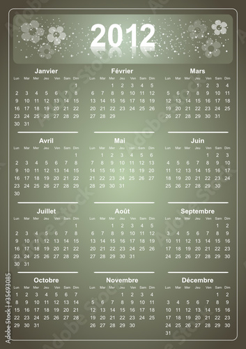 Calendrier 2012