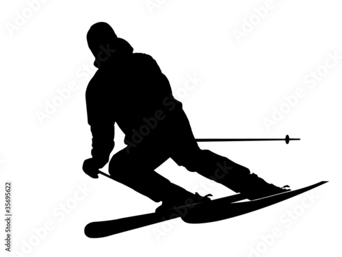 Skier silhouette