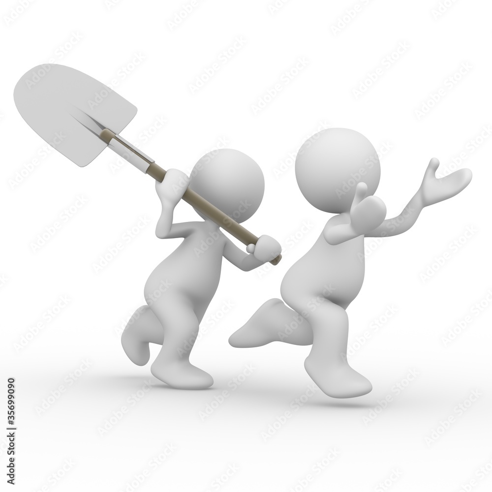 bad guy with a shovel. bad guy with a shovel.