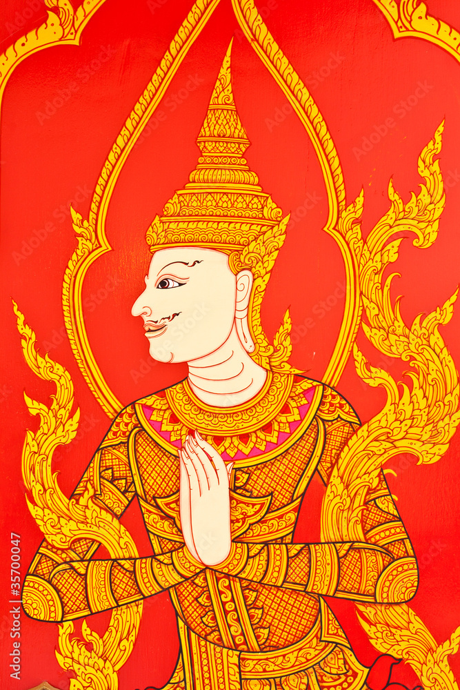 Obraz premium thai painting art