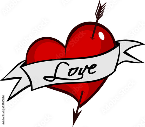 Tatuagem Coração, prova de amor, dia dos namrados, tattoo, love, flecha, simbolo, valentines