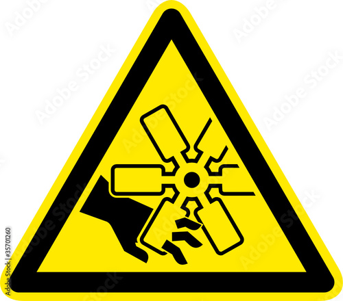 Warnschild Warnzeichen Verletzungsgefahr Messer