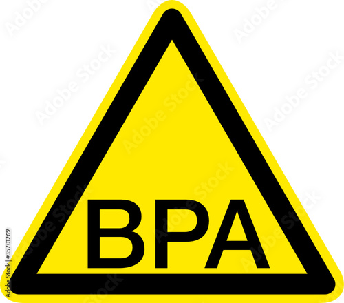 Warnschild Warnzeichen Bisphenol A - BPA - Giftstoff