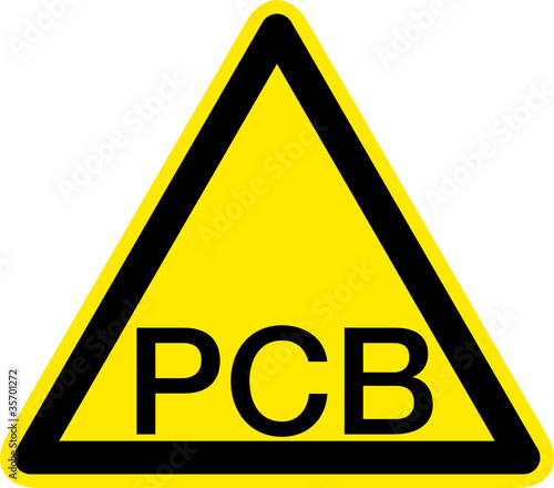 Warnschild Warnzeichen PCB Polychlorierte Biphenyle