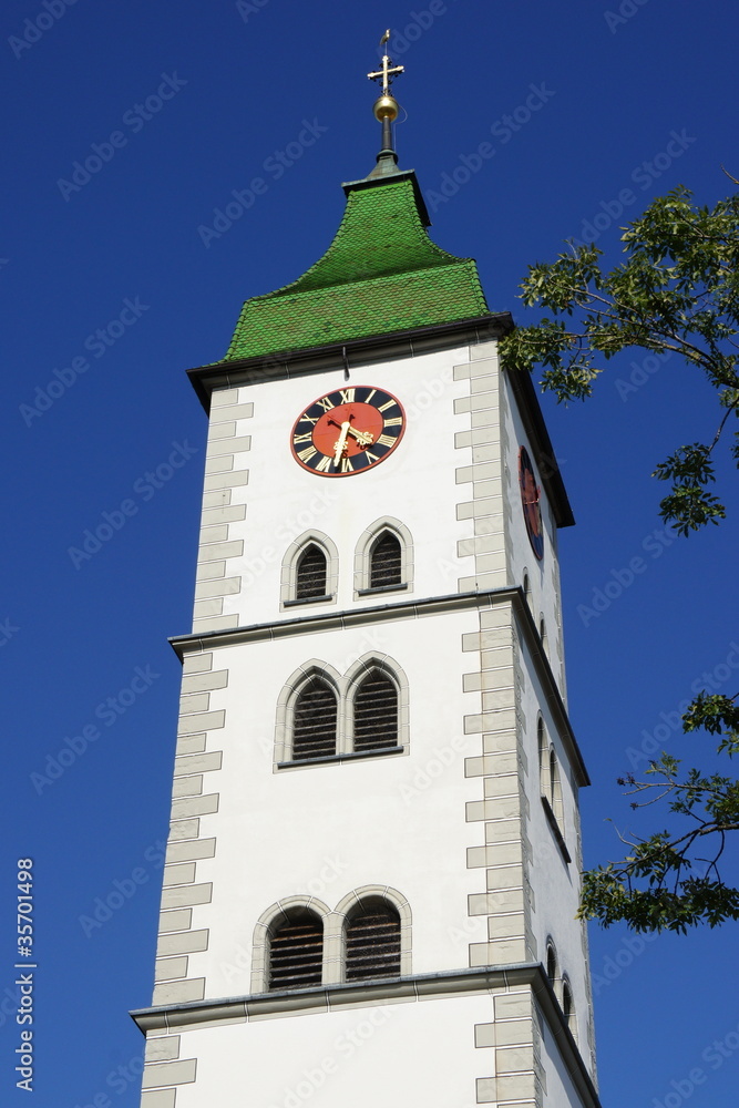 Fototapeta premium Stadtpfarrkirche St. Martin in WANGEN / Allgäu