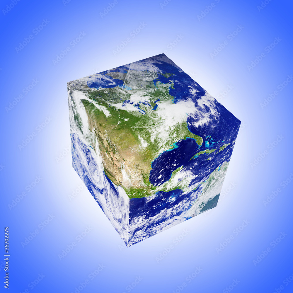 Fototapeta premium earth square globe