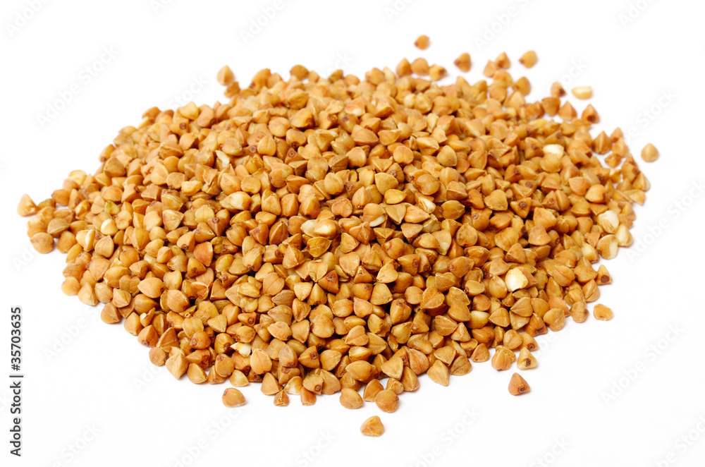 buckwheat on isolated background buckwheat on isolated background
