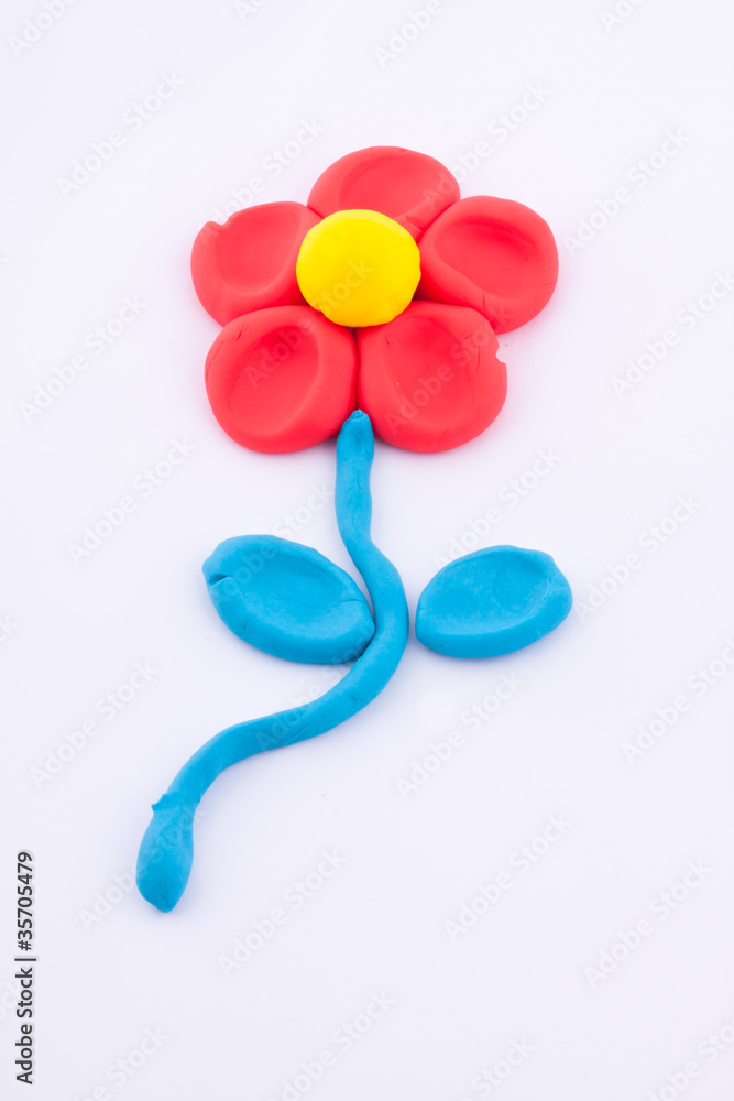 plasticine flower plasticine flower
