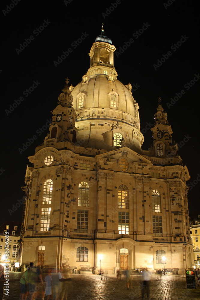 Dresden bei Nacht, Frauenkirche
