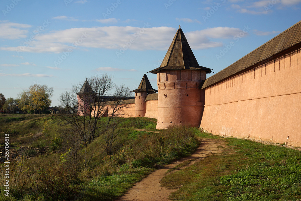 Kremlin wall in Suzdal