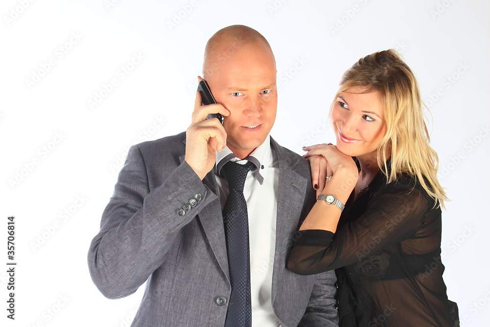 The businessman with the wife The businessman with the wife