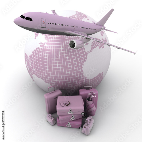 Pink travelling