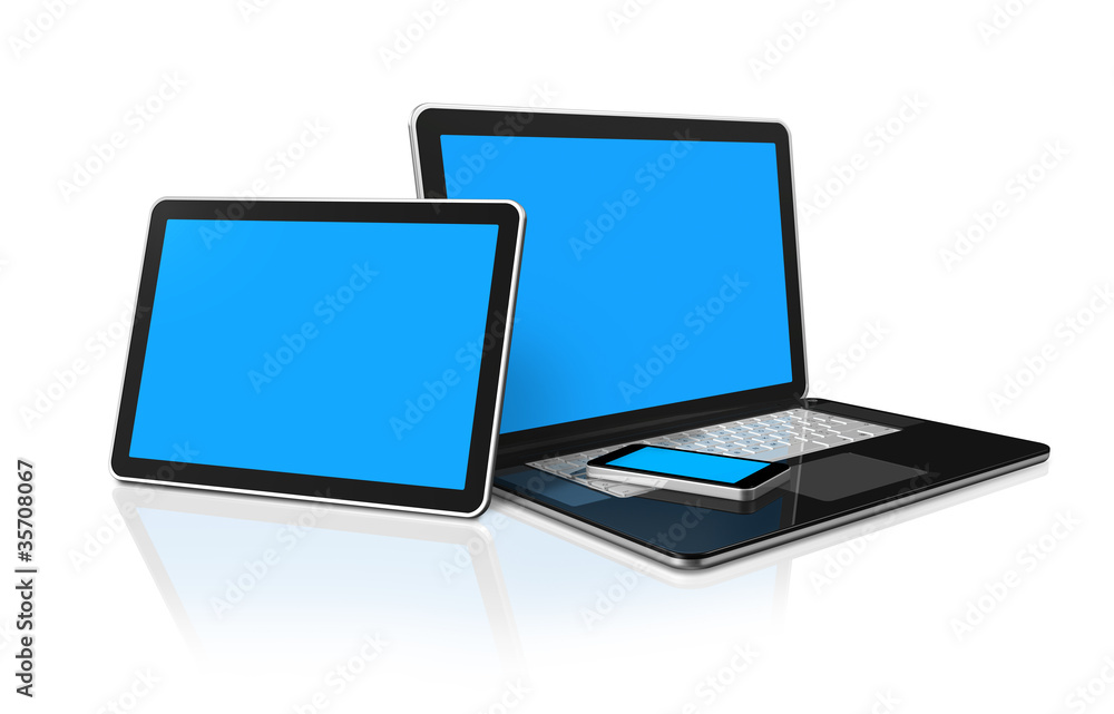 laptop, mobile phone and digital tablet pc computer laptop, mobile phone and digital tablet pc computer