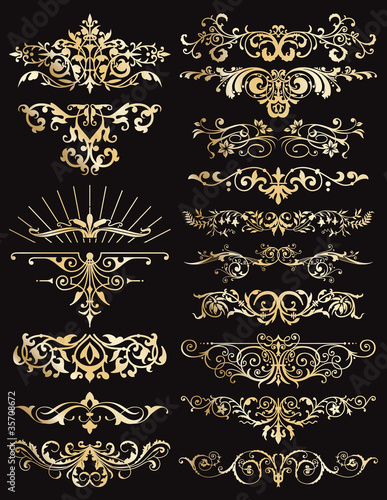 ornamental golden dividers