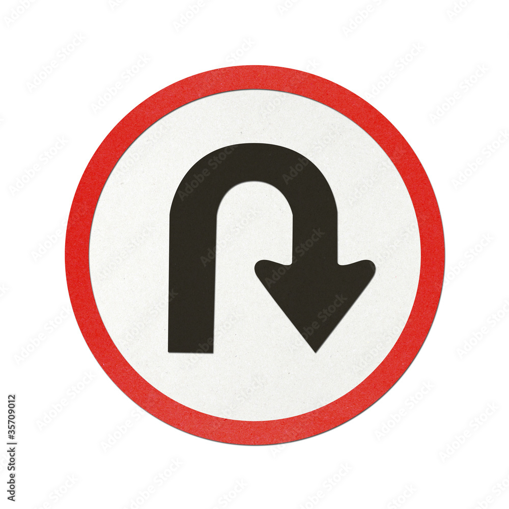 Traffic sign recycled paper Traffic sign recycled paper