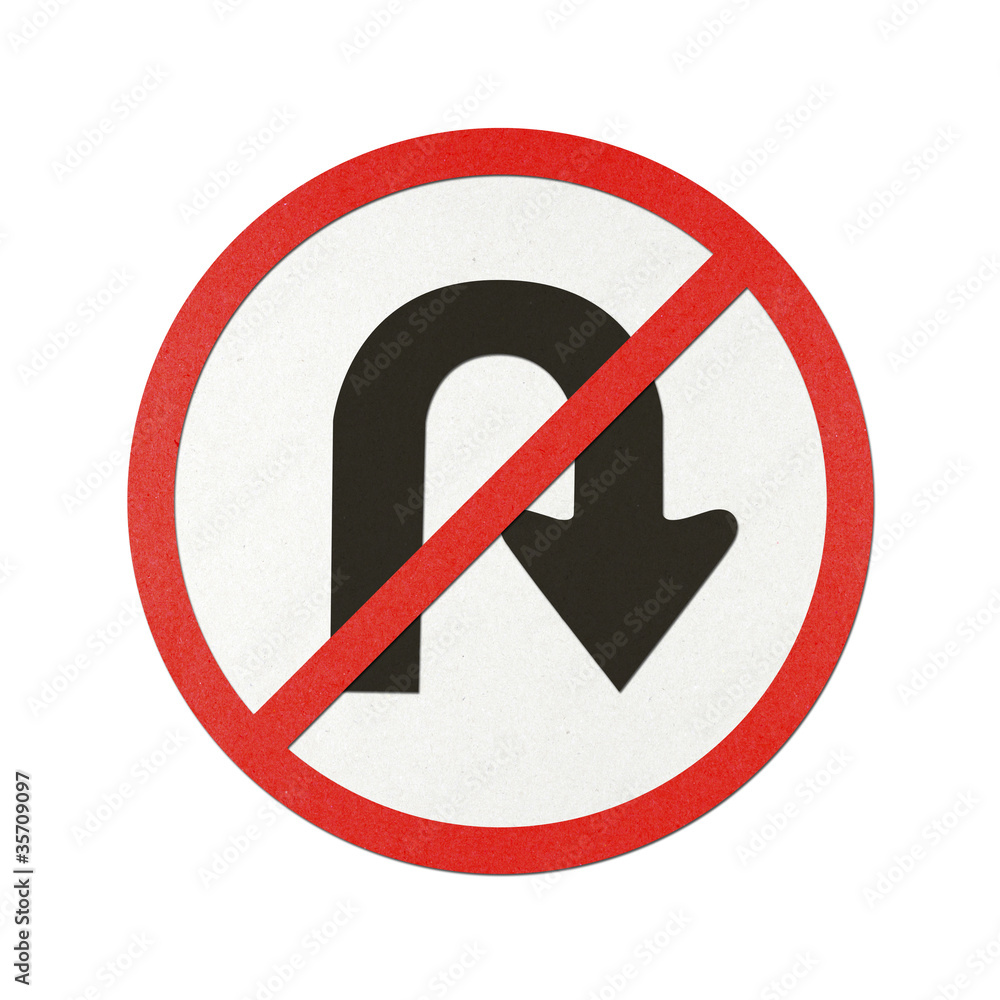 Traffic sign recycled paper Traffic sign recycled paper