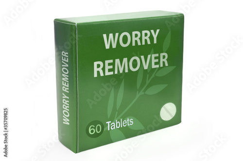 Cure for worry concept.