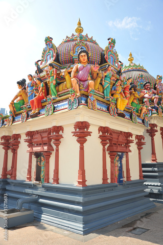 Hindu Prayer Altar With God Statues