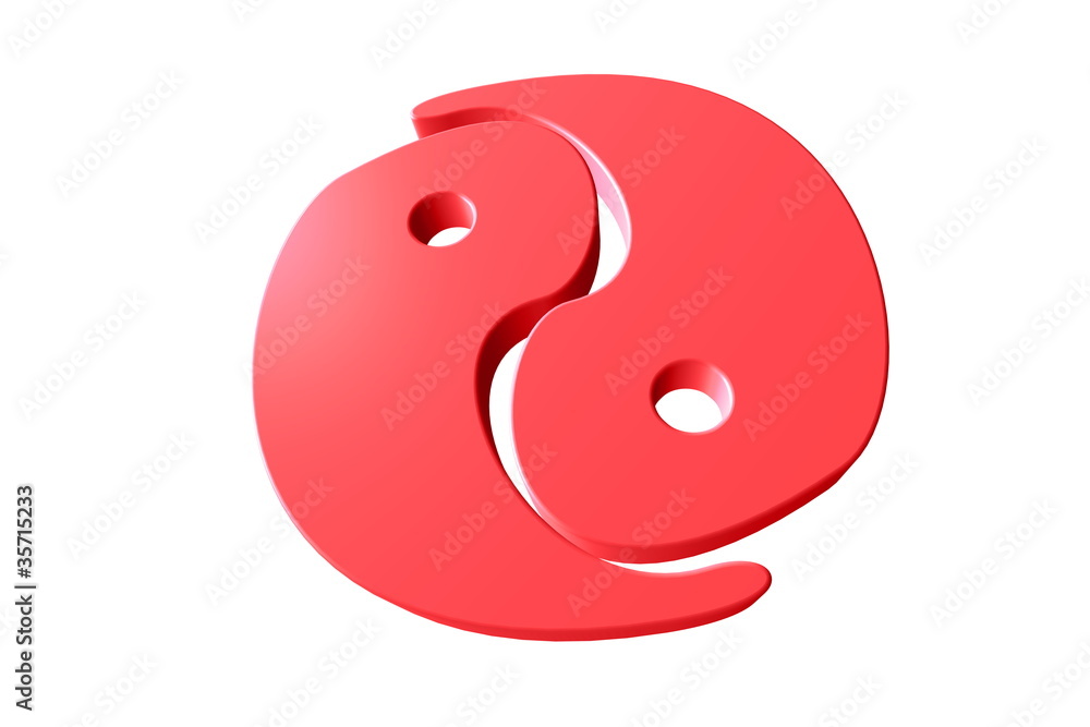 Yin-Yang rot Yin-Yang rot