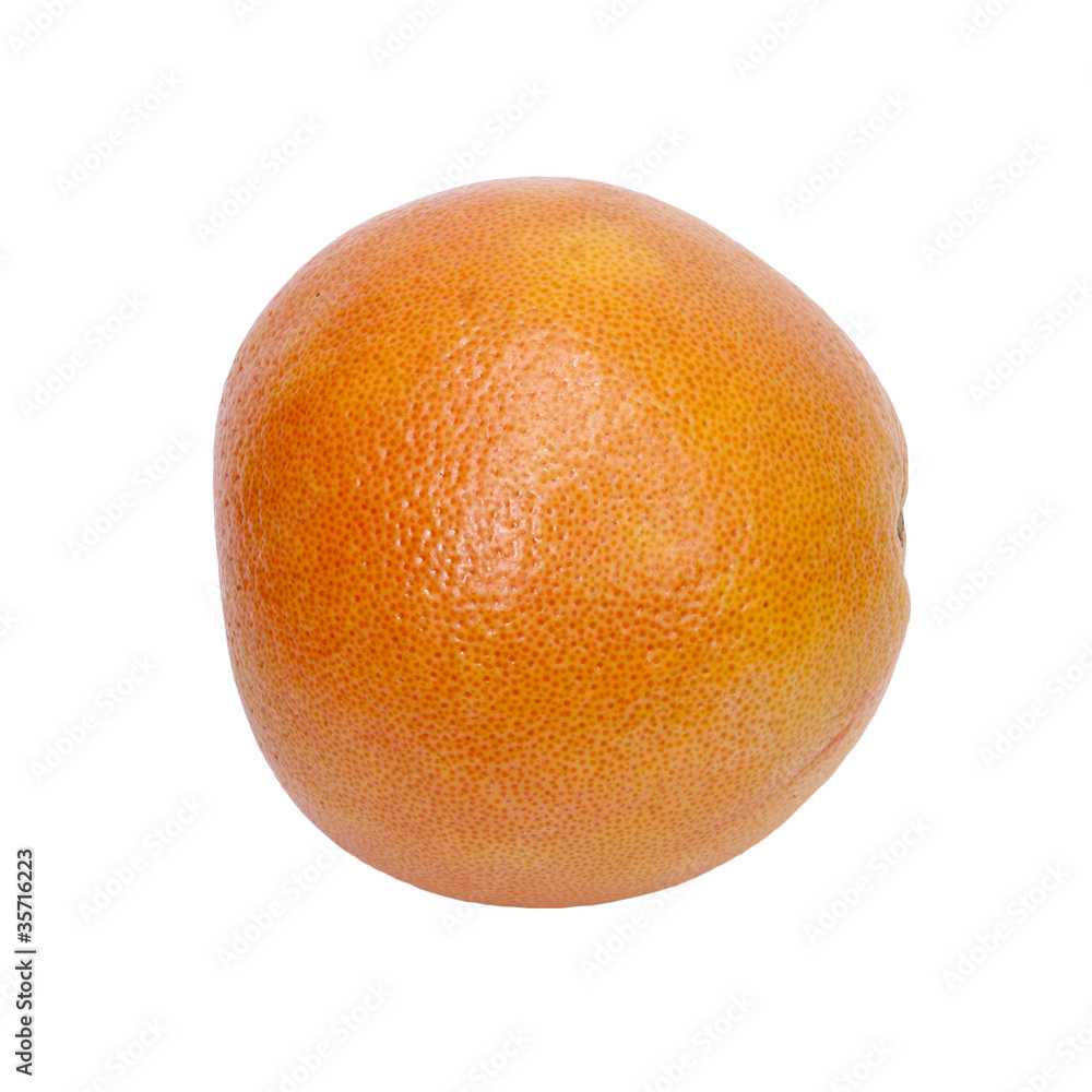 Grapefruit on a white background. - obrazy, fototapety, plakaty 