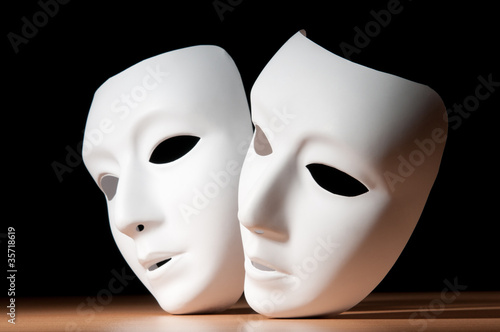 Masks with theatre concept