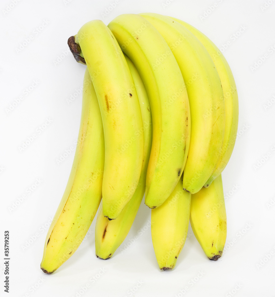 Ripe banana bunch