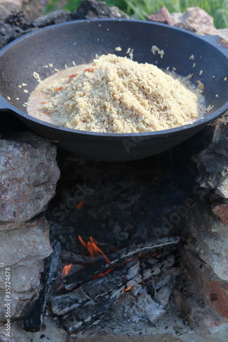 cooking pilaf