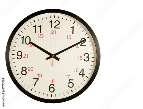 round clock isolated