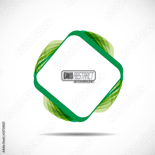 Green Square Background # Vector photo