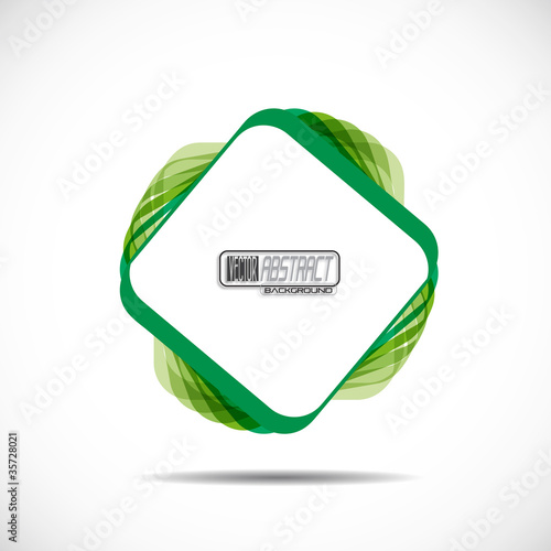 Green Square Background # Vector