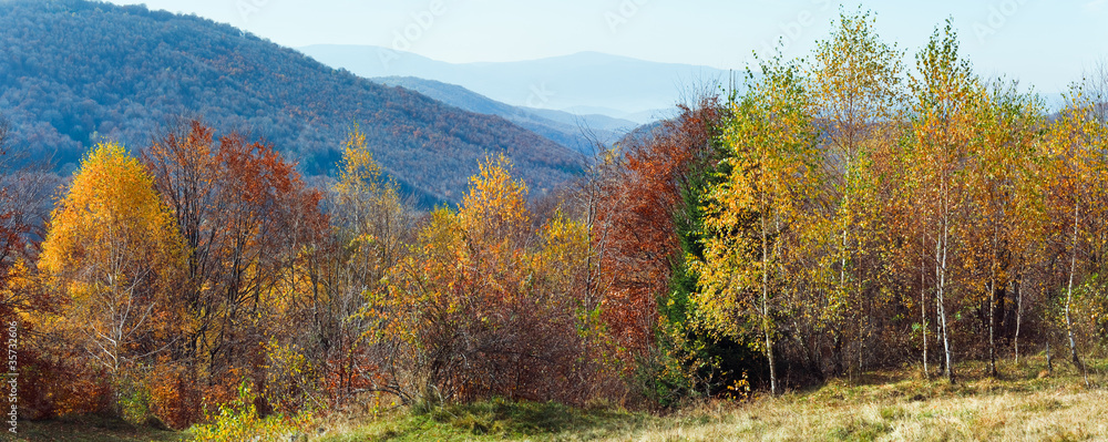 Autumn mountain panorama