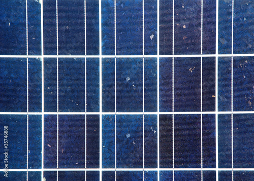 blue solar energy plate detail