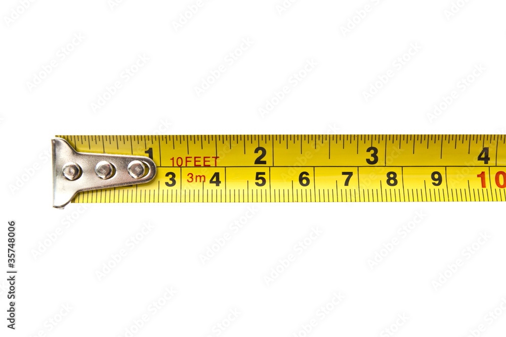 Tape measure isolated on white background Tape measure isolated on white background