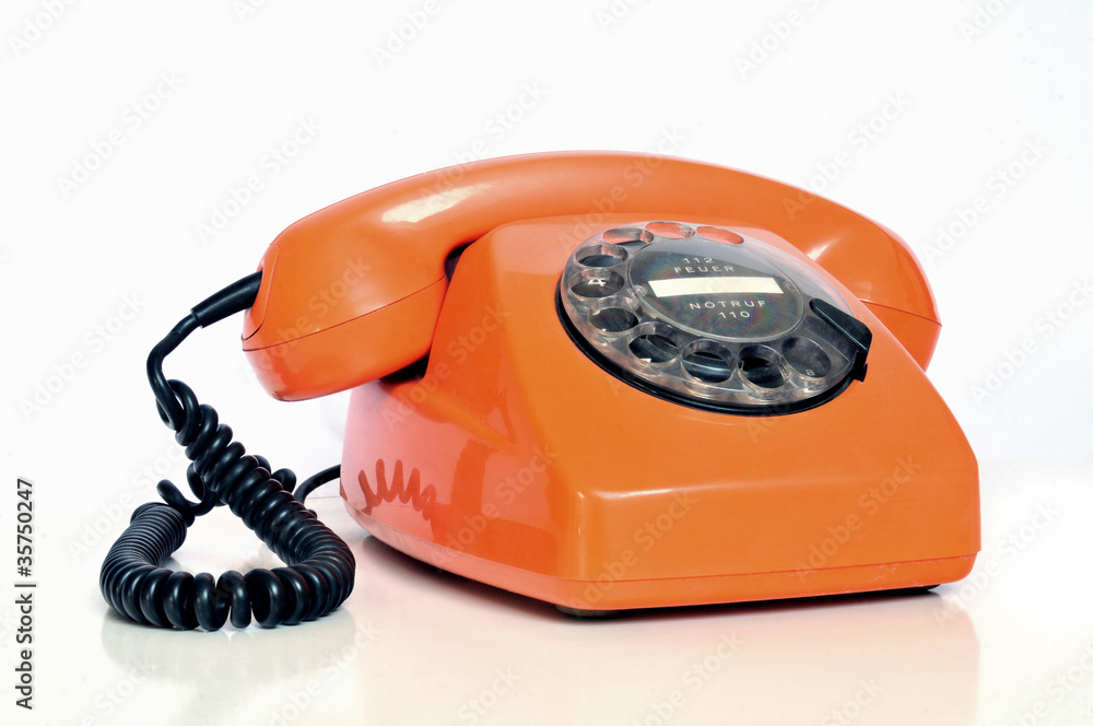 Retro Telefon mit Wählscheibe Stock Photo | Adobe Stock