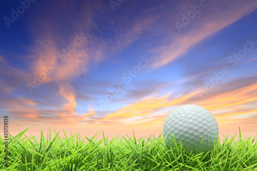 golf on grass