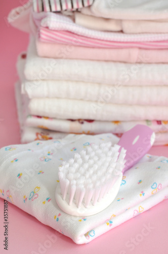 Baby Hairbrush and Clothes