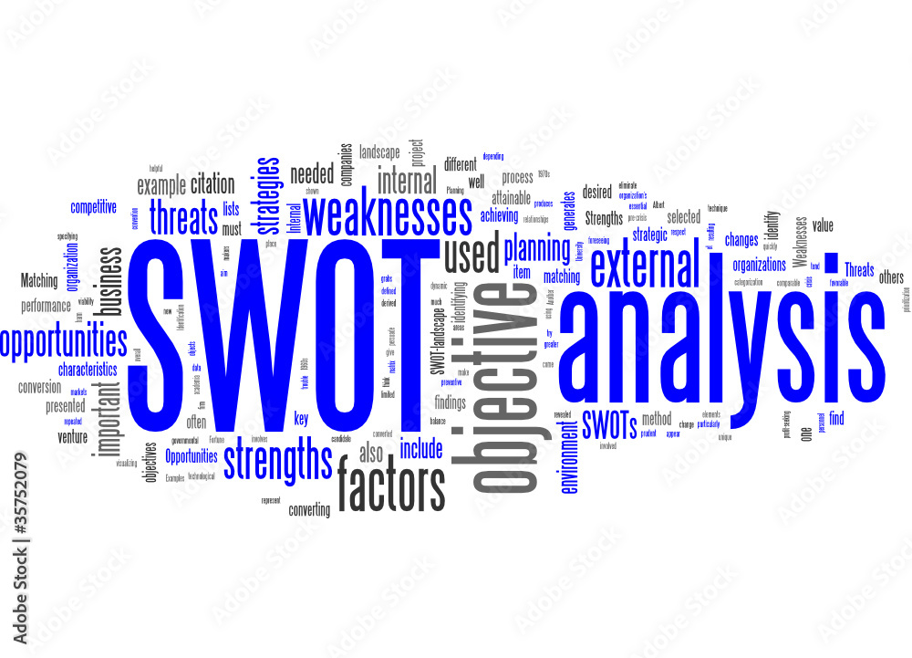 Obraz premium SWOT analysis